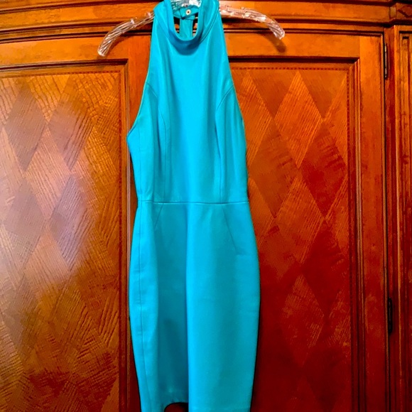 North Beach Leather  Buttery soft turquoise leather vintage dress and jacket - Picture 5 of 7